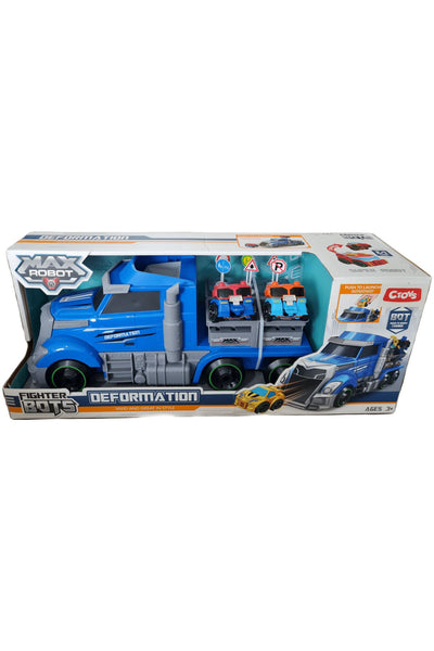 ctoy CTOYS Taşıyıcı Tır Ve Robota Dönüşüne Mini Araçlar Mavi