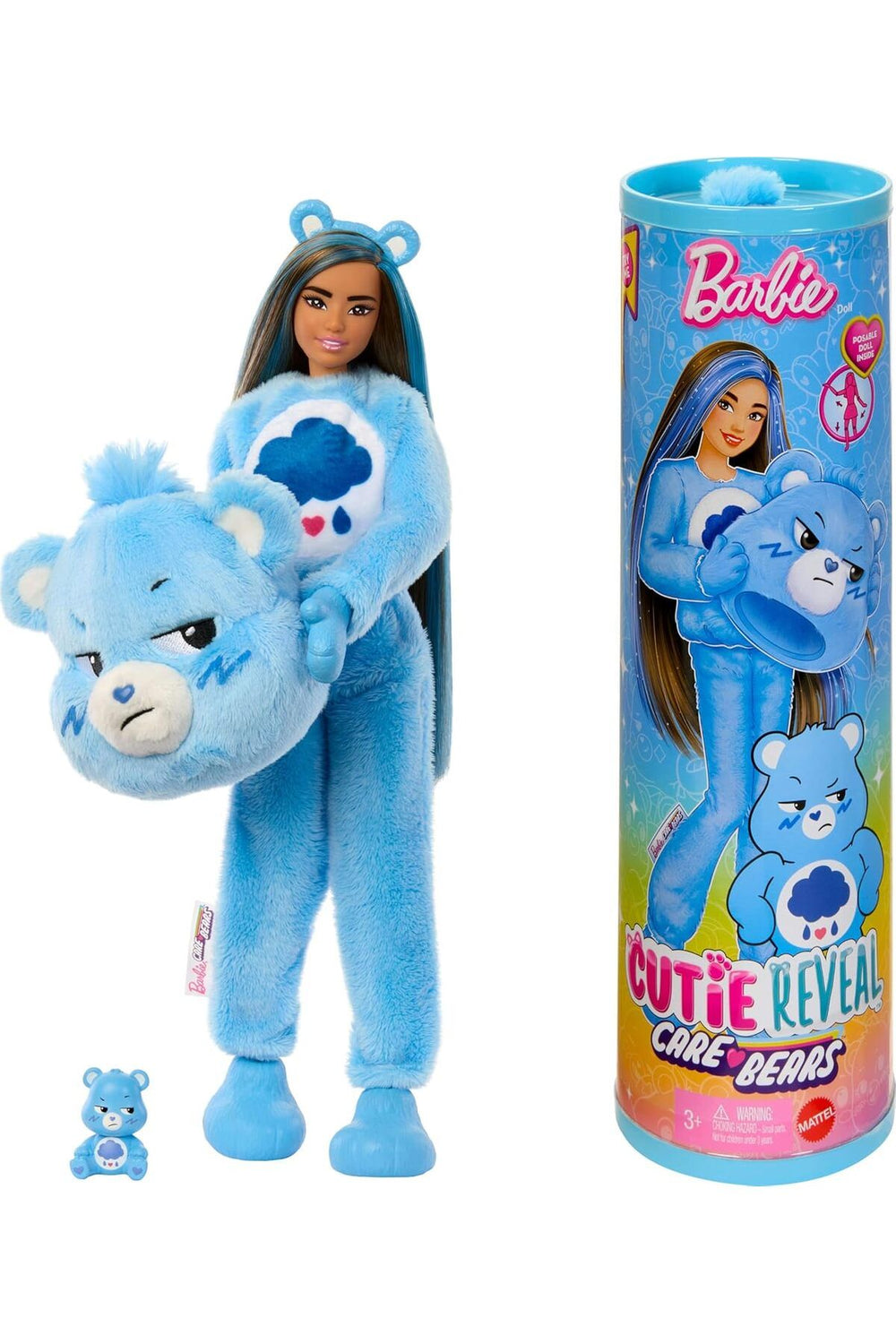 Cutie Reveal Care Bears Series - Grumpy Bear (Brunette)