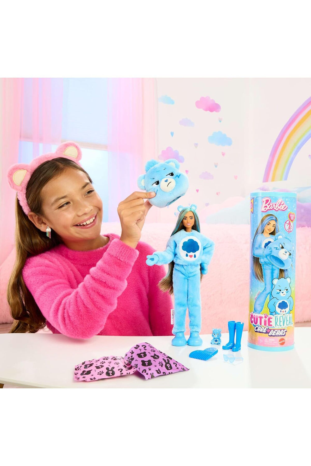 Cutie Reveal Care Bears Series - Grumpy Bear (Brunette)