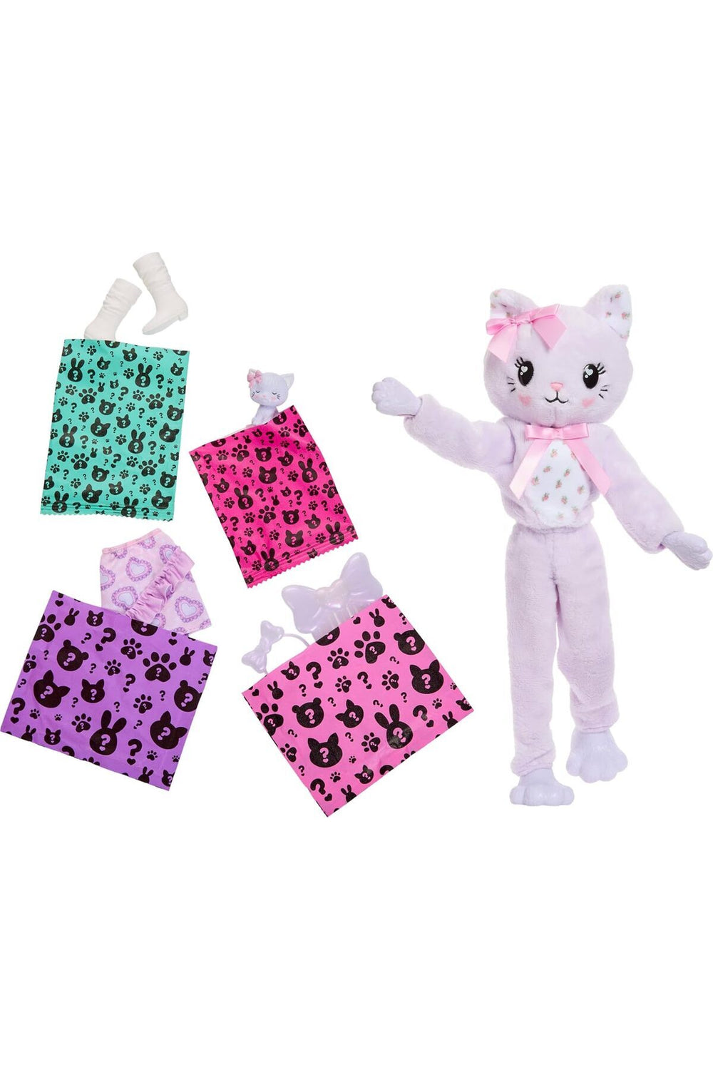 ® Cutie Reveal™ Serisi - Kedicik Bebek ve aksesuarları, 10 sürpriz JJP64