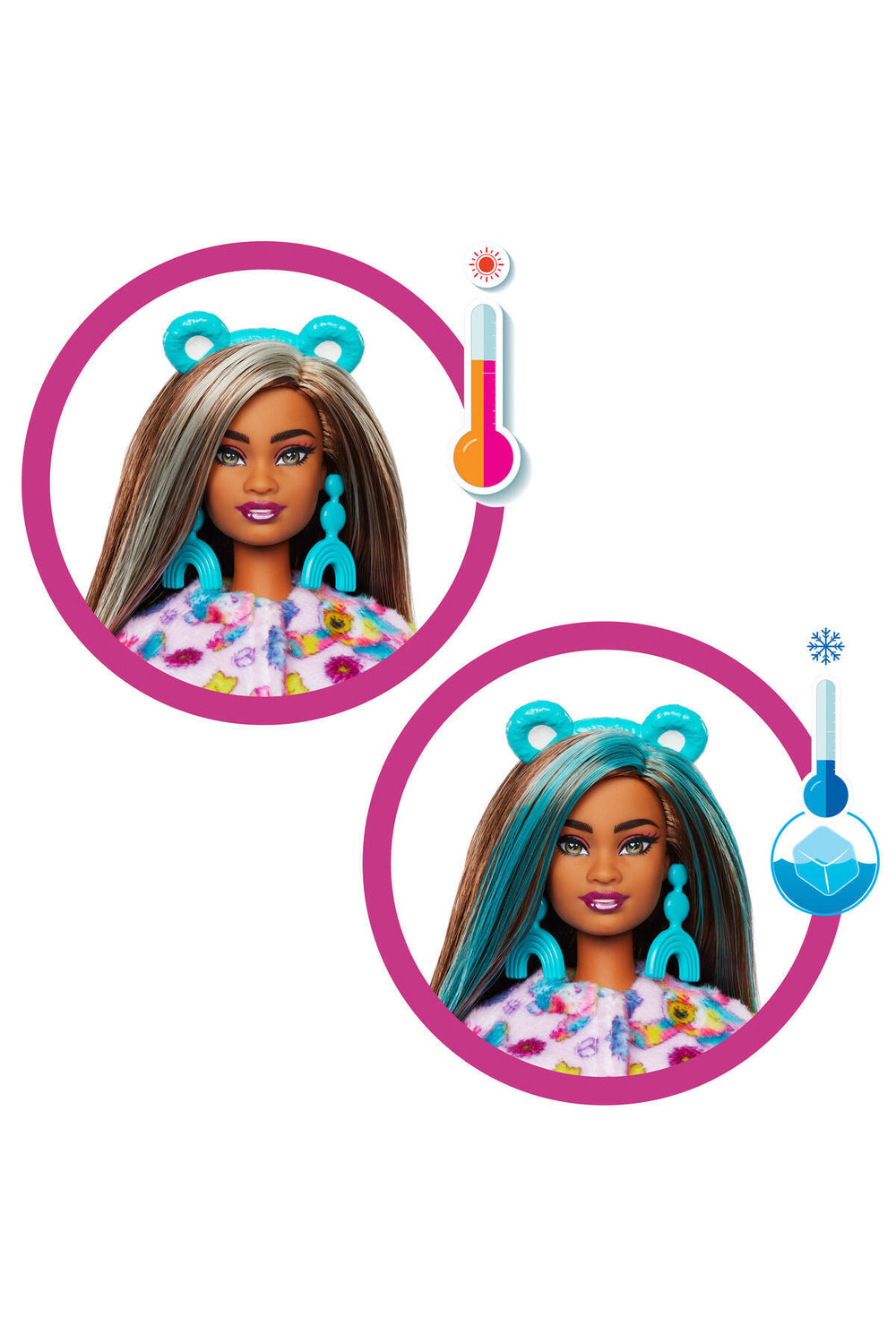 Cutie Reveal Sevimli Ayıcıklar bebek ve aksesuarları, Mutlu Ayıcık ve 10 sürpriz JFV62
