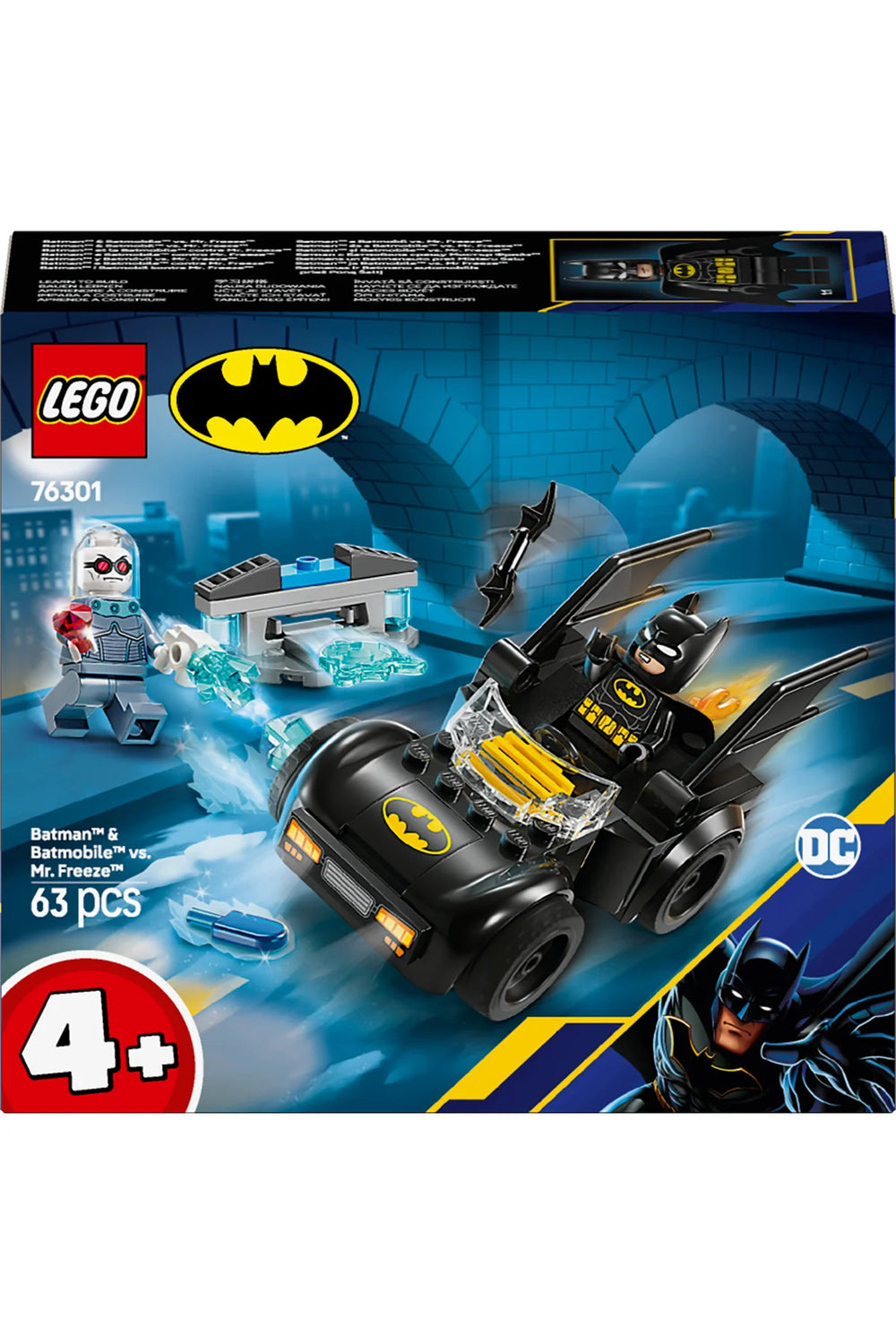 ® DC Batman™: Batman ve Batmobile™, Mr. Freeze™’e Karşı 76301 - 4+ Yaratıcı Oyuncak Yapım Seti (63P)