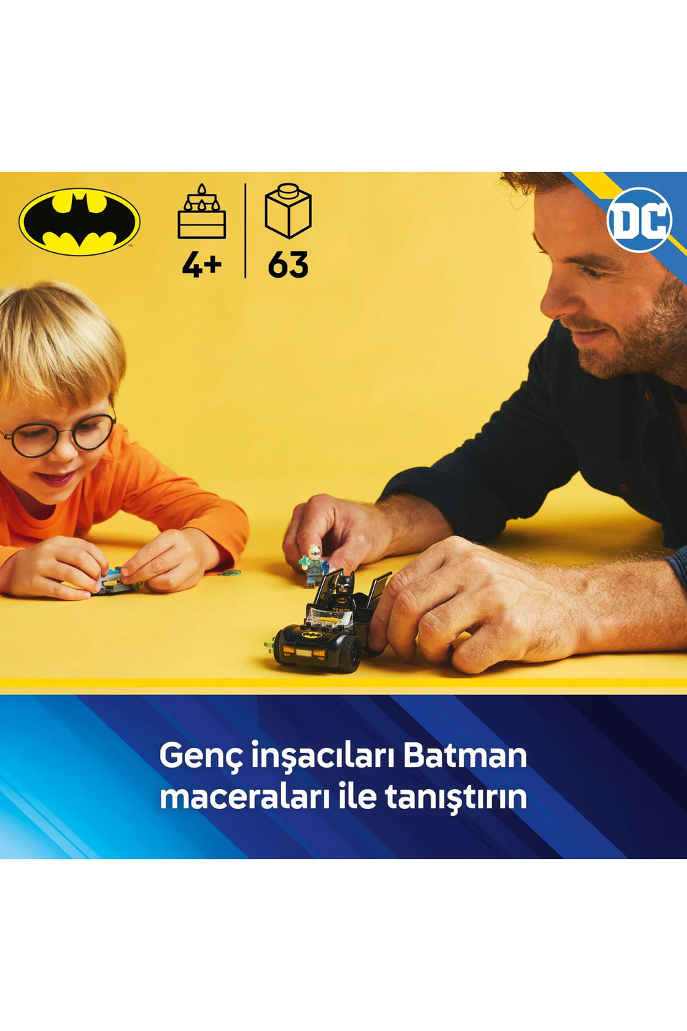 ® DC Batman™: Batman ve Batmobile™, Mr. Freeze™’e Karşı 76301 - 4+ Yaratıcı Oyuncak Yapım Seti (63P)