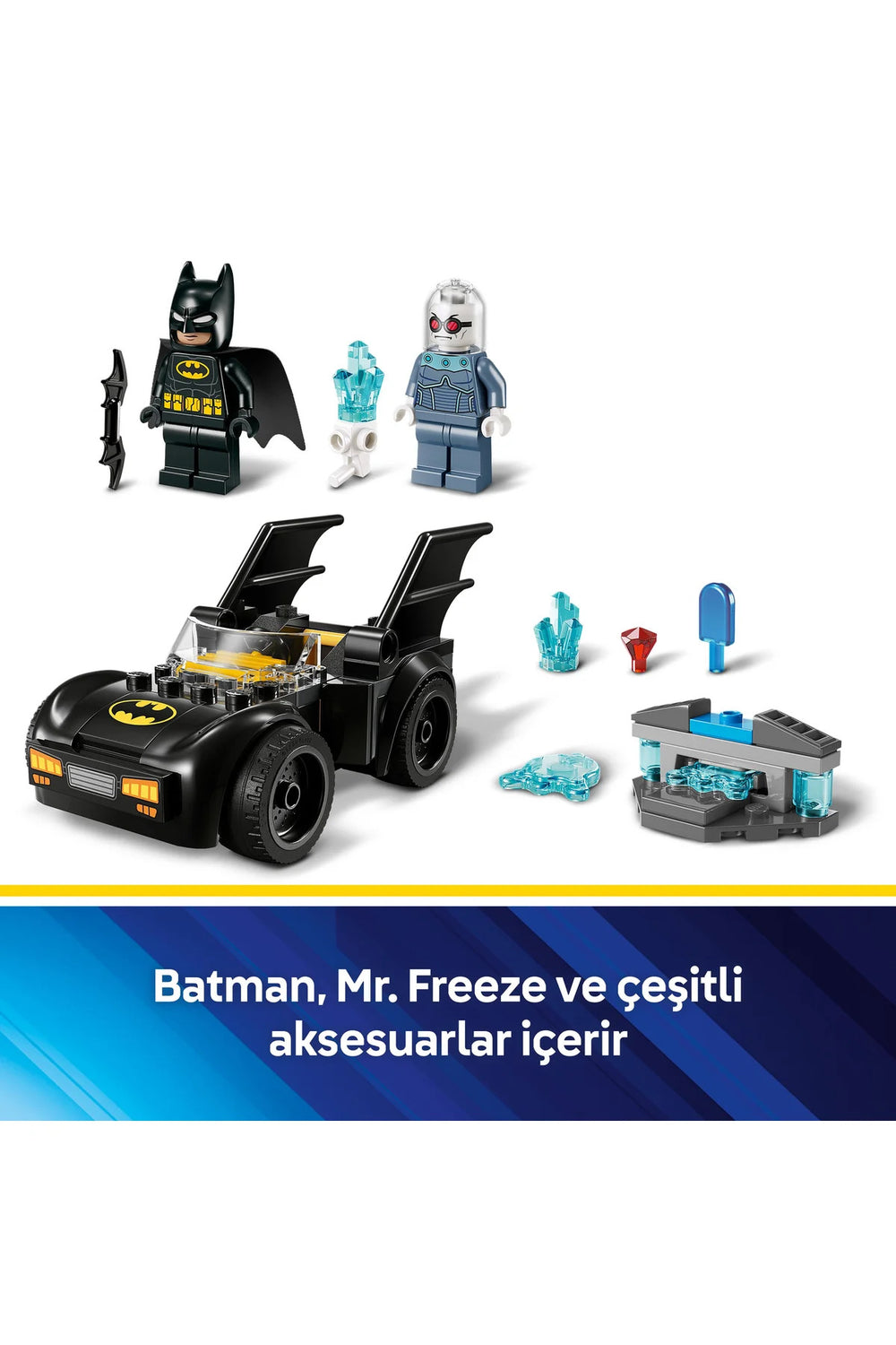 ® DC Batman™: Batman ve Batmobile™, Mr. Freeze™’e Karşı 76301 - 4+ Yaratıcı Oyuncak Yapım Seti (63P)