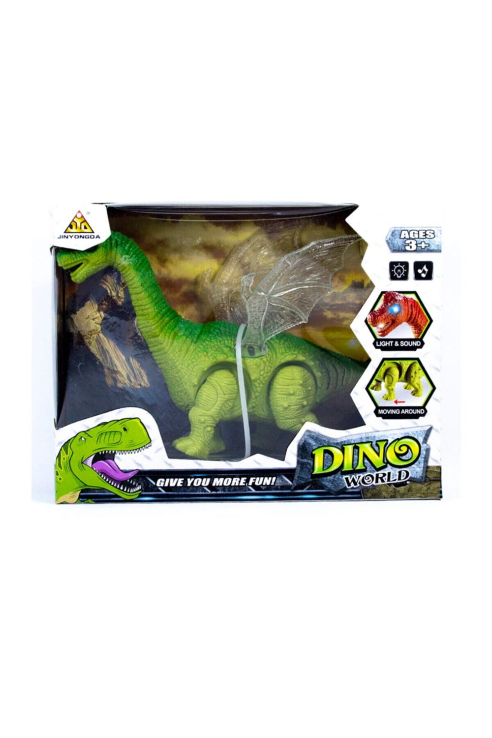 Dino World Pilli Işıklı Ve Sesli Yürüyebilen Oyuncak Dinazor