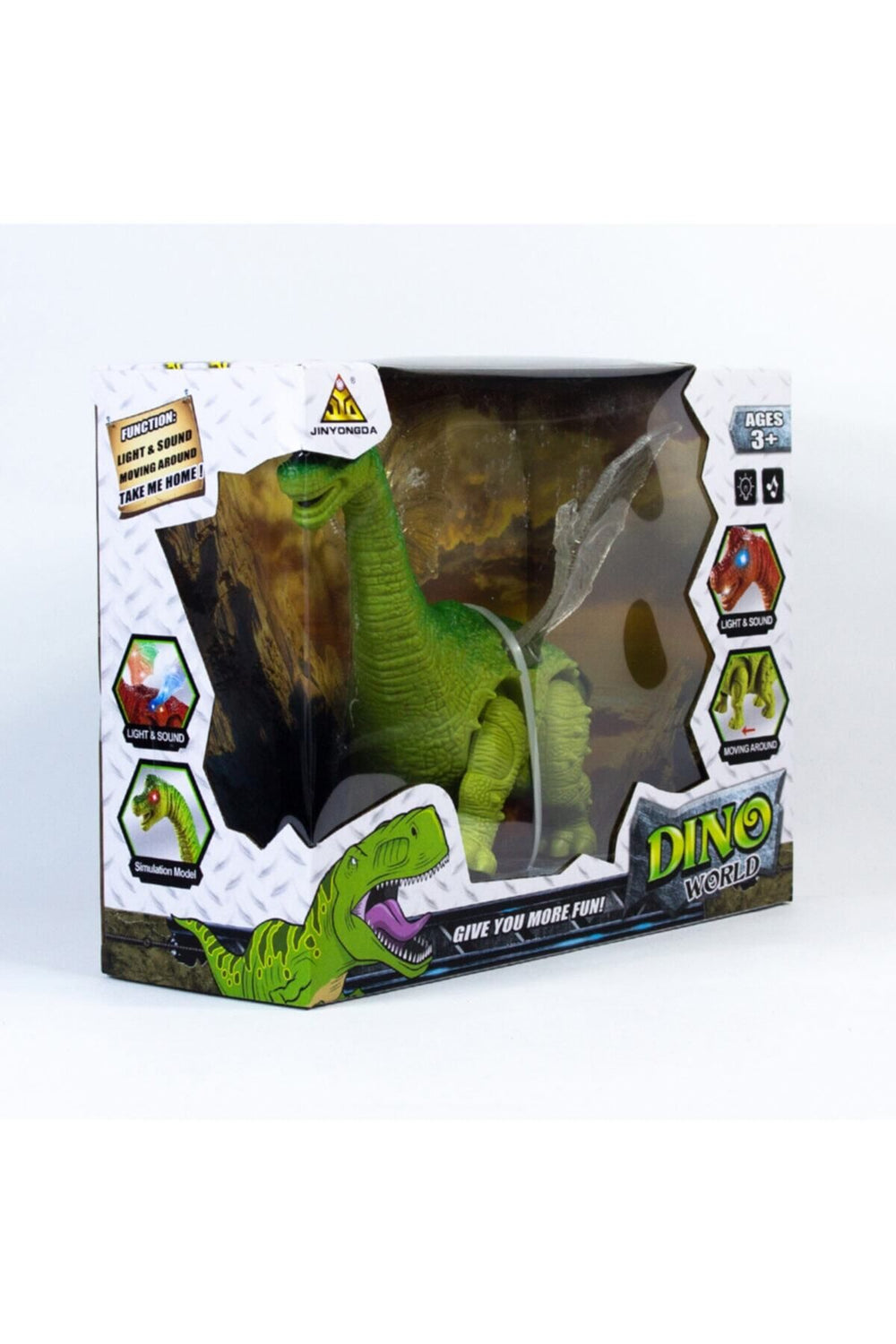 Dino World Pilli Işıklı Ve Sesli Yürüyebilen Oyuncak Dinazor
