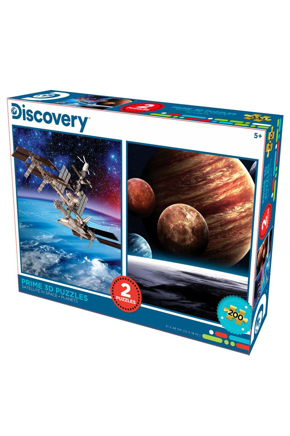 Discovery Uydular ve Gezegenler İkili Puzzle 200 Parça 10249