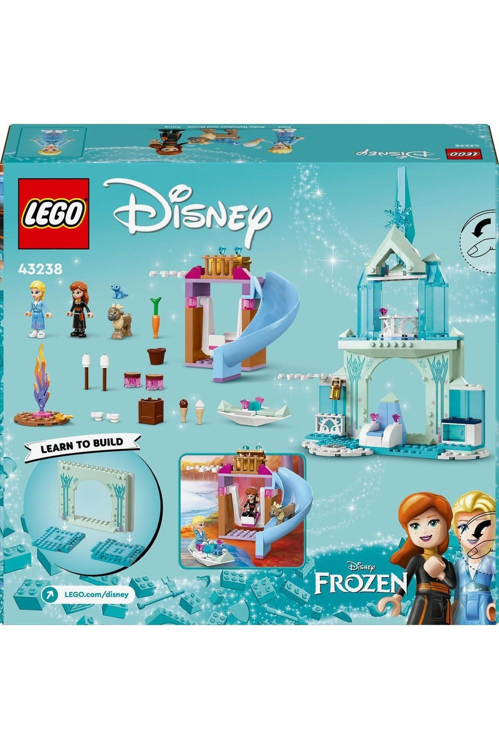 ®  Disney Frozen Elsa’nın Karlar Ülkesi Şatosu 43238 - 4 Yaş+ İçin Yapım Seti (163 Parça)