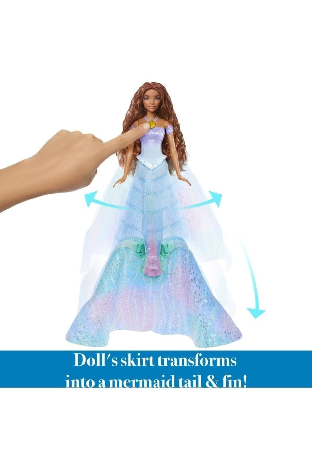 DISNEY PRENSES Deniz Kızına Dönüşebilen Ariel HLX13