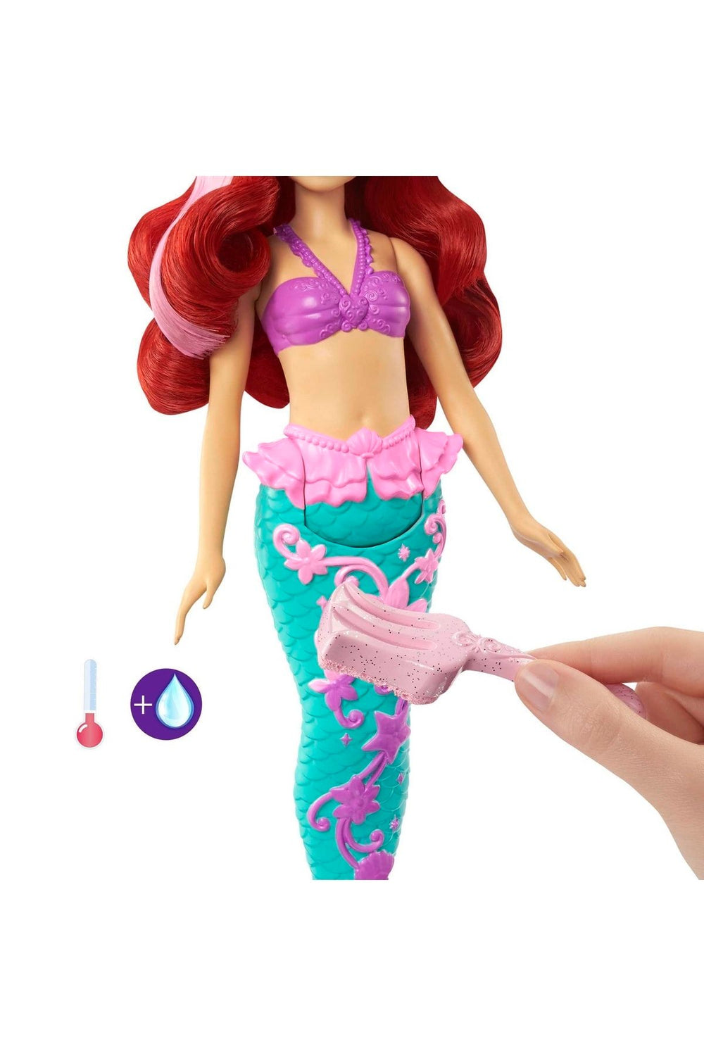 Disney Prenses Muhteşem Renk Değiştiren Saçlı Deniz Kızı Ariel HLW00