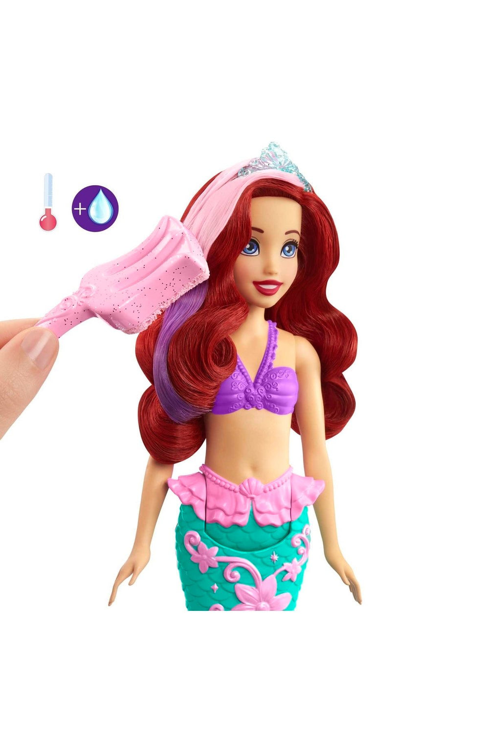 Disney Prenses Muhteşem Renk Değiştiren Saçlı Deniz Kızı Ariel HLW00
