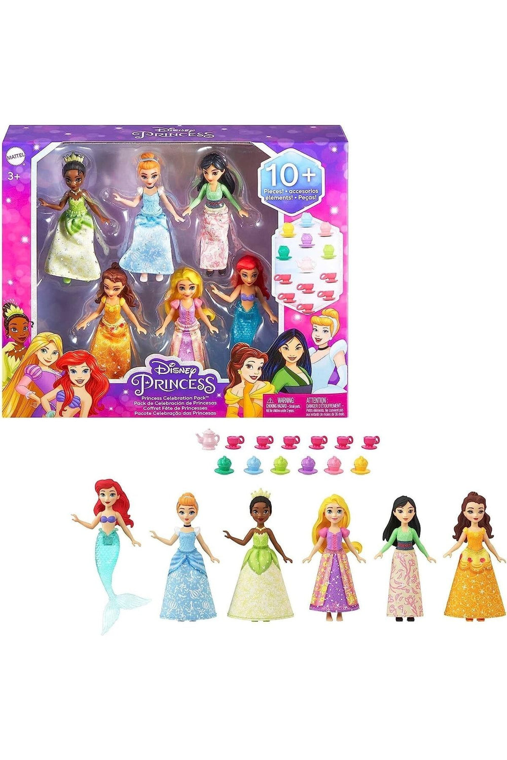 DİSNEY PRİNCESS Disney Prenses Bebekleri 6'lı Set