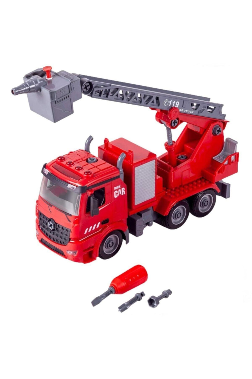Diy Assembly Işıklı Sesli Sök Tak Itfaiye Aracı