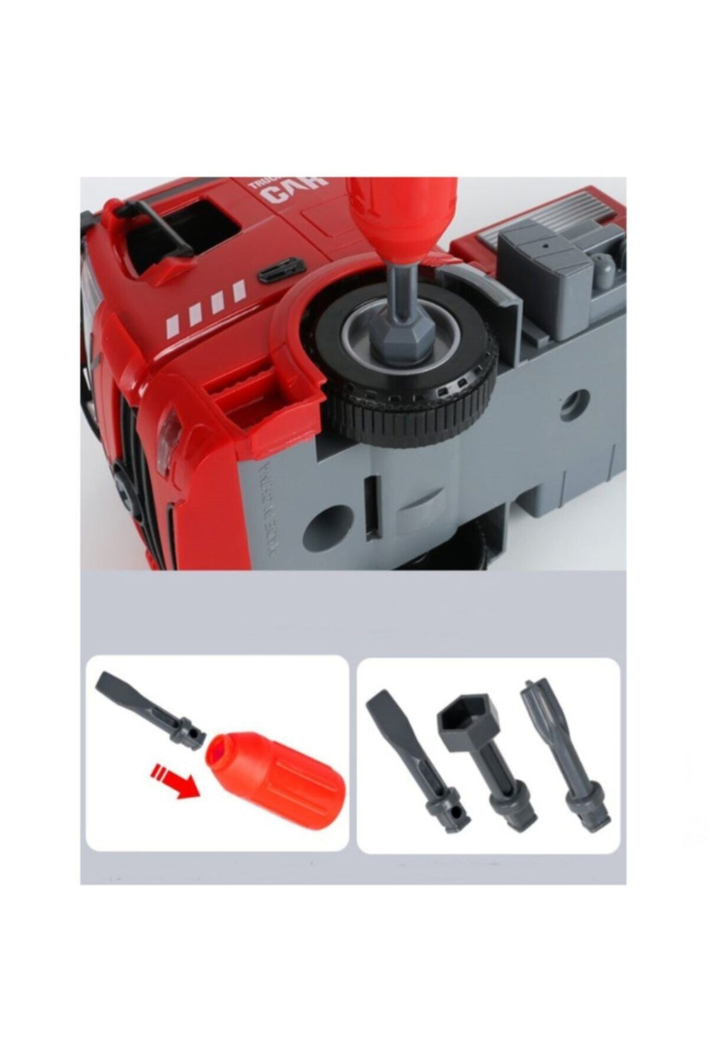 Diy Assembly Işıklı Sesli Sök Tak Itfaiye Aracı