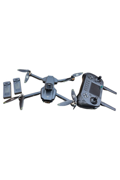 DRONE 1080P Full HD Camera Brushless Motor kumanda ekranlı görüntü yedek batarya