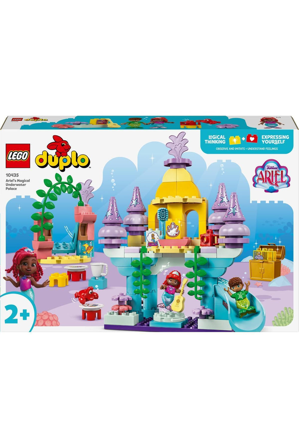 ® DUPLO® | Disney Ariel’in Sihirli Su Altı Sarayı 10435 - Çocuklar için Yapım Seti (116 Parça)