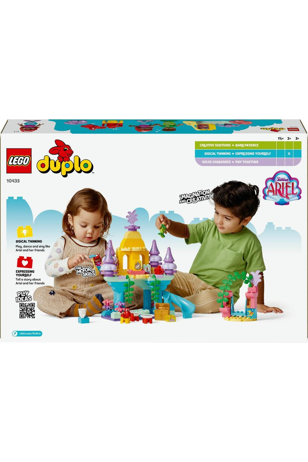 ® DUPLO® | Disney Ariel’in Sihirli Su Altı Sarayı 10435 - Çocuklar için Yapım Seti (116 Parça)