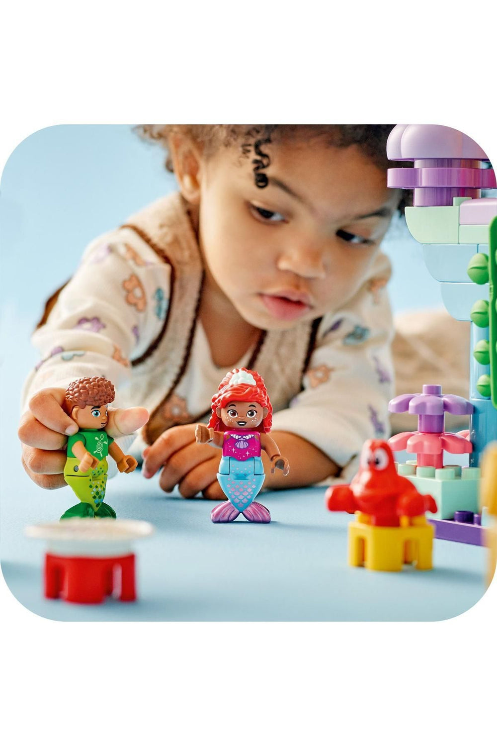 ® DUPLO® | Disney Ariel’in Sihirli Su Altı Sarayı 10435 - Çocuklar için Yapım Seti (116 Parça)