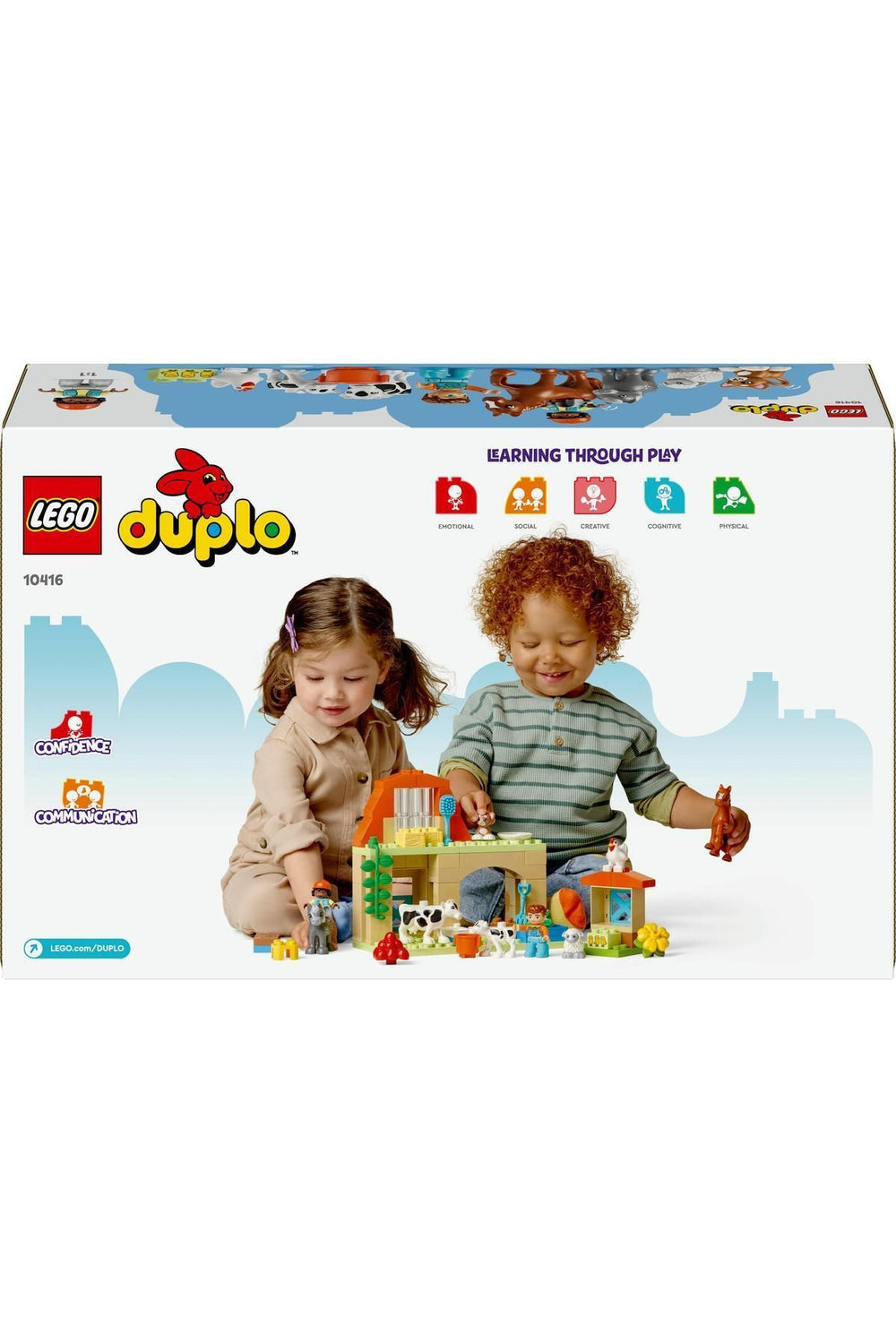 ® DUPLO® Kasabası Çiftlikte Hayvanların Bakımı 10416- 2 Yaş ve Üzeri İçin Yapım Seti (74 Parça)