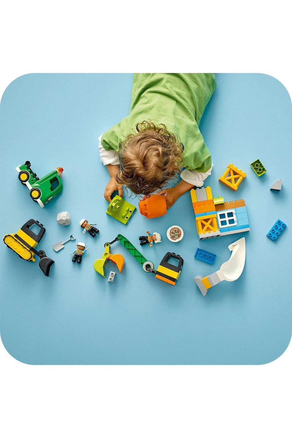 ® DUPLO® Kasabası İnşaat Sahası 10990 - 2 Yaş ve Üzeri için Oyuncak Yapım Seti (61 Parça)