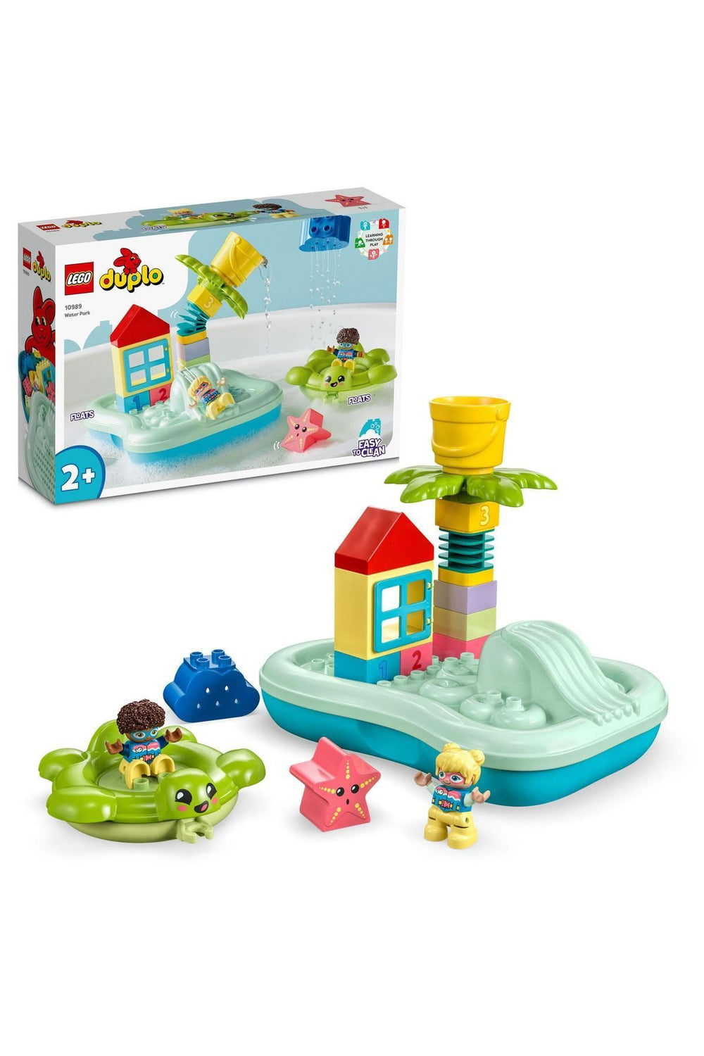 ® DUPLO® Kasabası Su Parkı 10989 - 2 Yaş ve Üzeri Çocuklar için Oyuncak Yapım Seti (19 Parça)