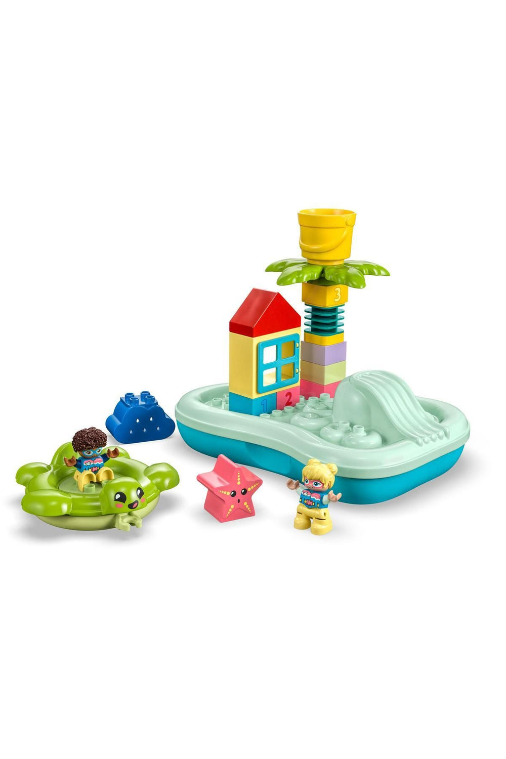 ® DUPLO® Kasabası Su Parkı 10989 - 2 Yaş ve Üzeri Çocuklar için Oyuncak Yapım Seti (19 Parça)