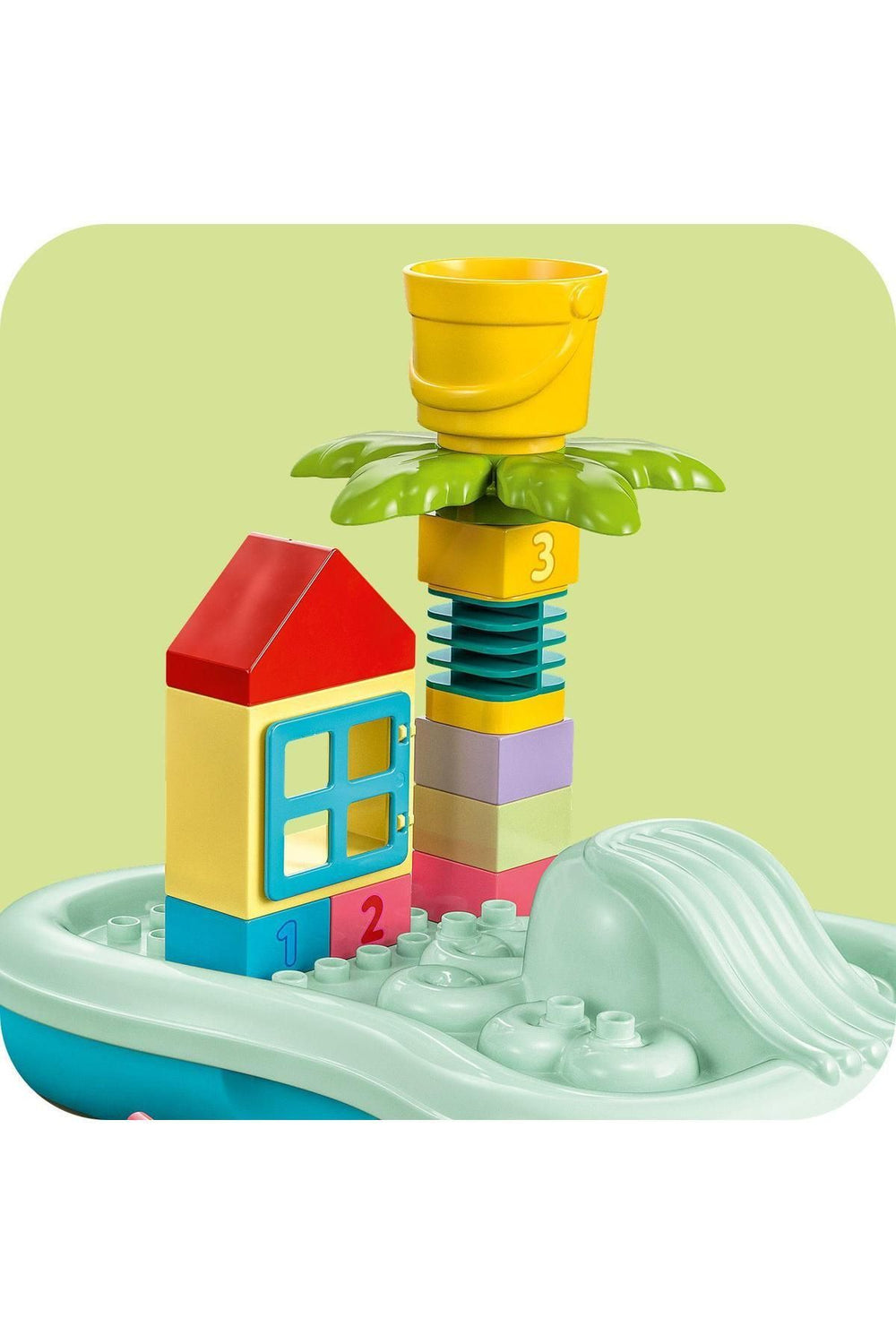 ® DUPLO® Kasabası Su Parkı 10989 - 2 Yaş ve Üzeri Çocuklar için Oyuncak Yapım Seti (19 Parça)