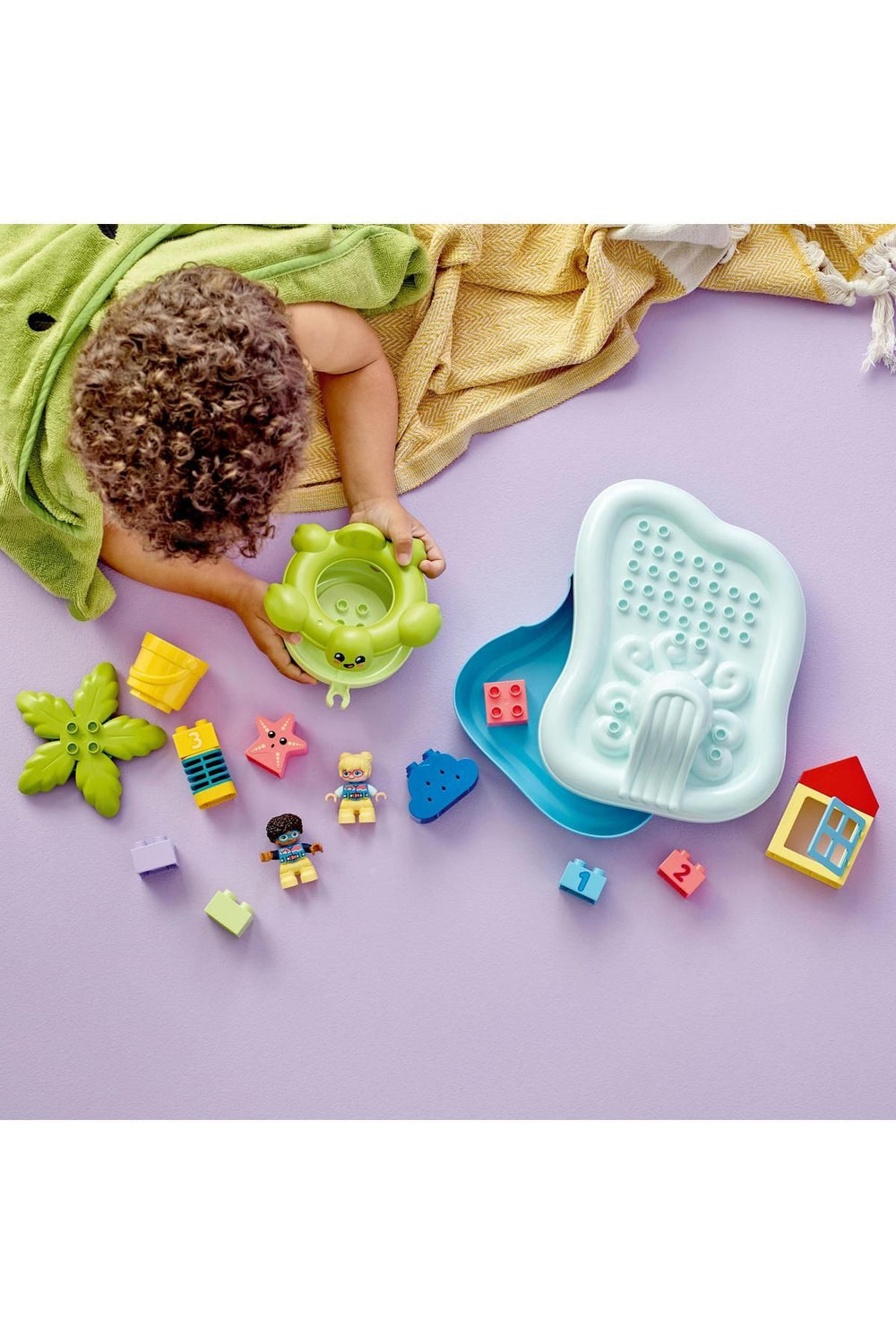 ® DUPLO® Kasabası Su Parkı 10989 - 2 Yaş ve Üzeri Çocuklar için Oyuncak Yapım Seti (19 Parça)