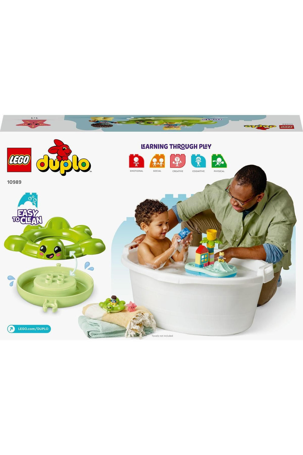 ® DUPLO® Kasabası Su Parkı 10989 - 2 Yaş ve Üzeri Çocuklar için Oyuncak Yapım Seti (19 Parça)