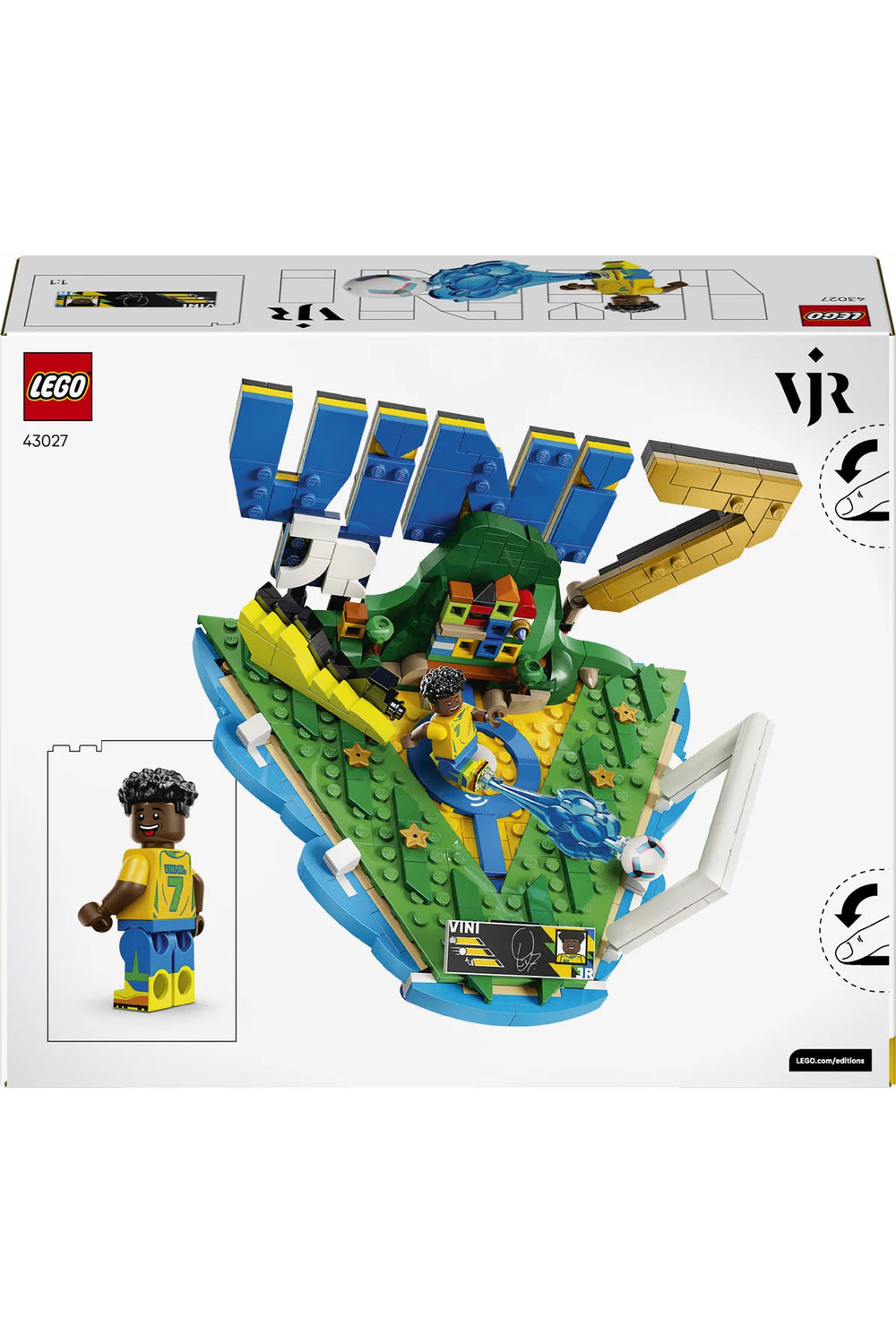 ® Editions Vini Jr. – Unutulmaz Futbol Anları 43027 - 10+ için Oyuncak Yapım Seti (510 Parça)
