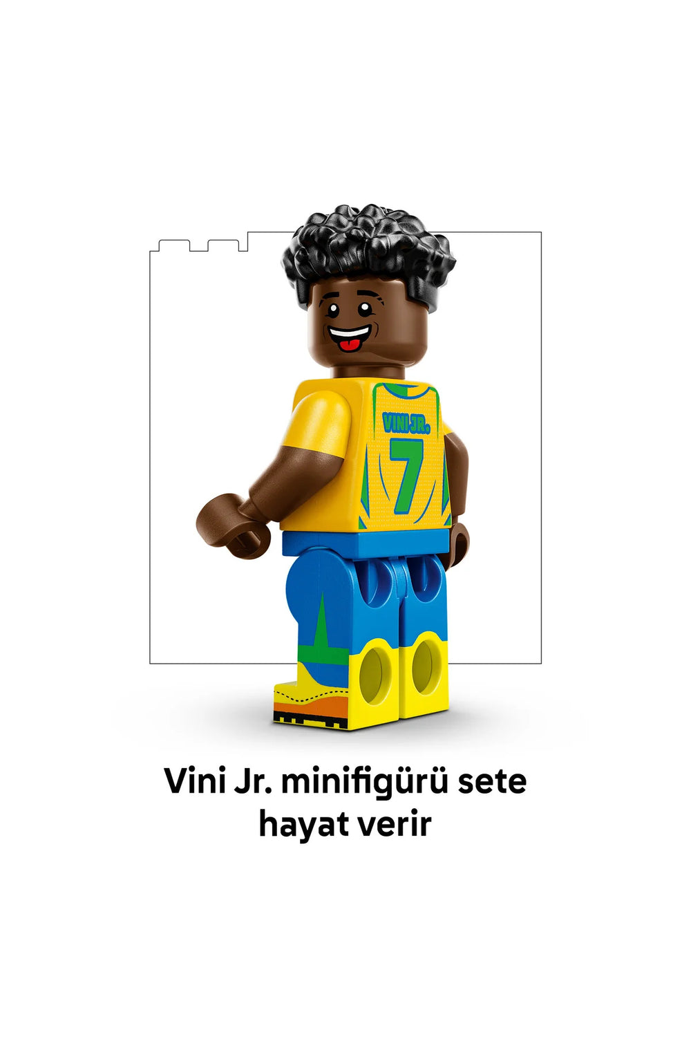® Editions Vini Jr. – Unutulmaz Futbol Anları 43027 - 10+ için Oyuncak Yapım Seti (510 Parça)