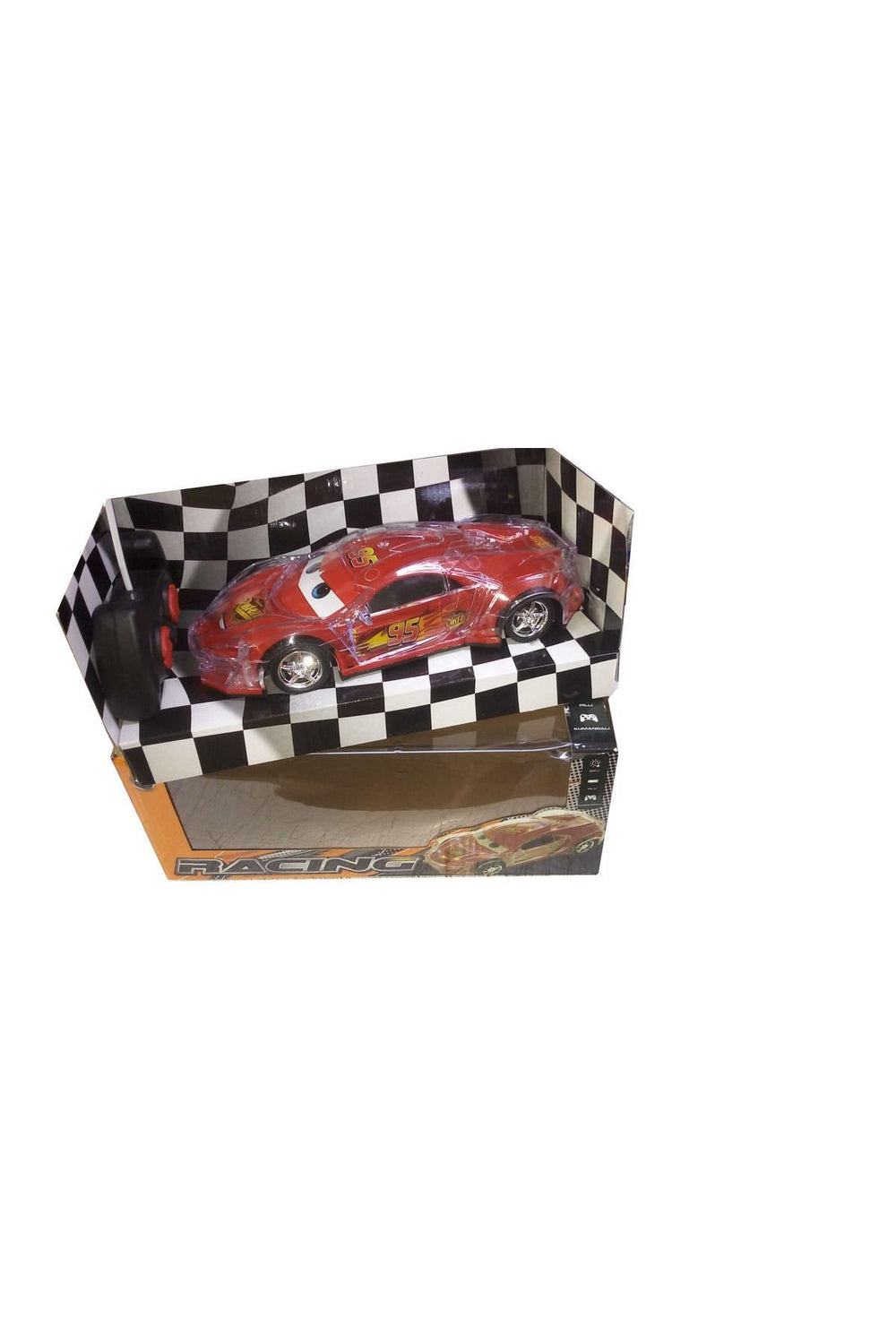 .farları Yanan Işıklı Şimşek Mekkuin. Pilli Şeffaf Racing Araba