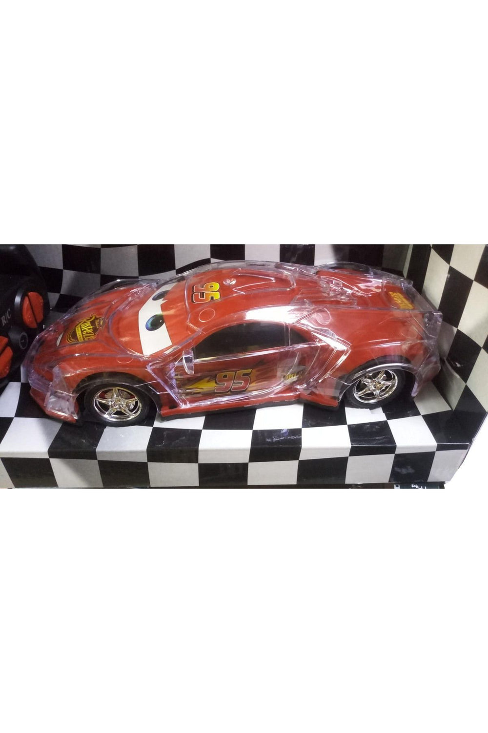 .farları Yanan Işıklı Şimşek Mekkuin. Pilli Şeffaf Racing Araba