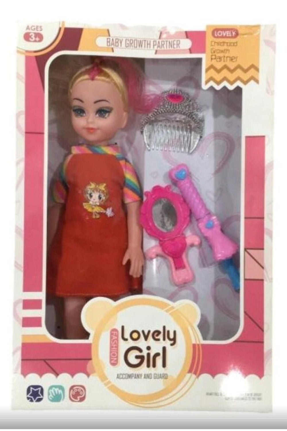 Fashion Lovely Girl Oyuncak Bebek Aksesuarlı Oyuncak Et Bebek