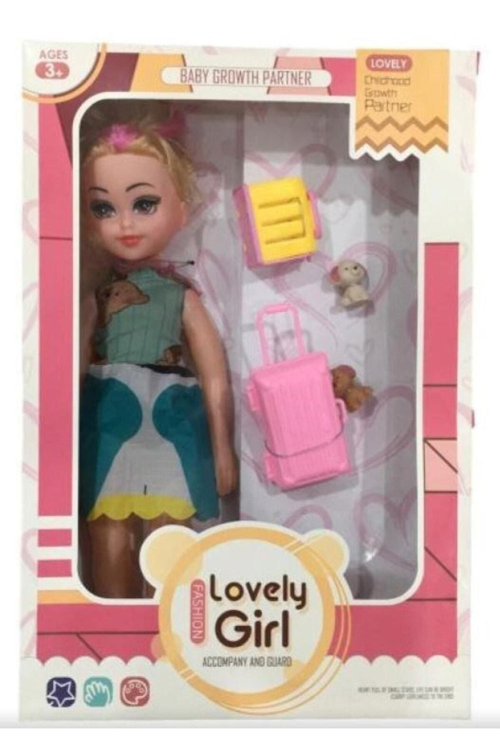 Fashion Lovely Girl Oyuncak Bebek Aksesuarlı Oyuncak Et Bebek