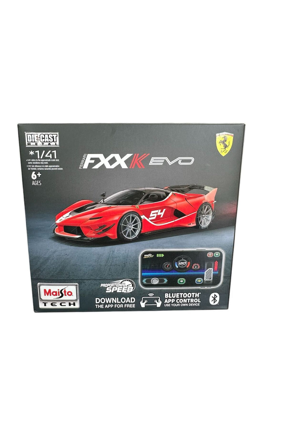 Ferrari FXX K EVO 1:41 Diecast Bluetooth RC