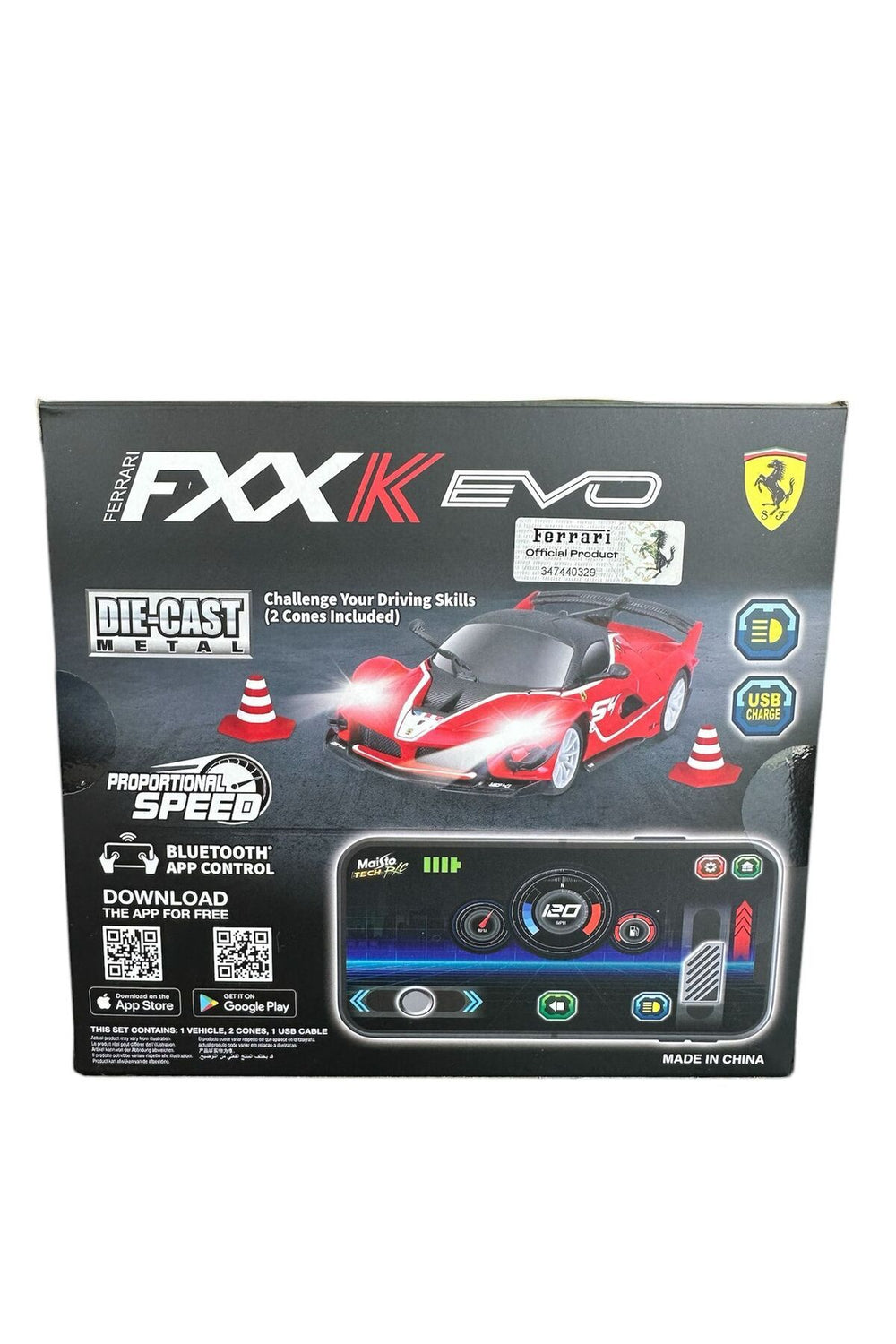 Ferrari FXX K EVO 1:41 Diecast Bluetooth RC