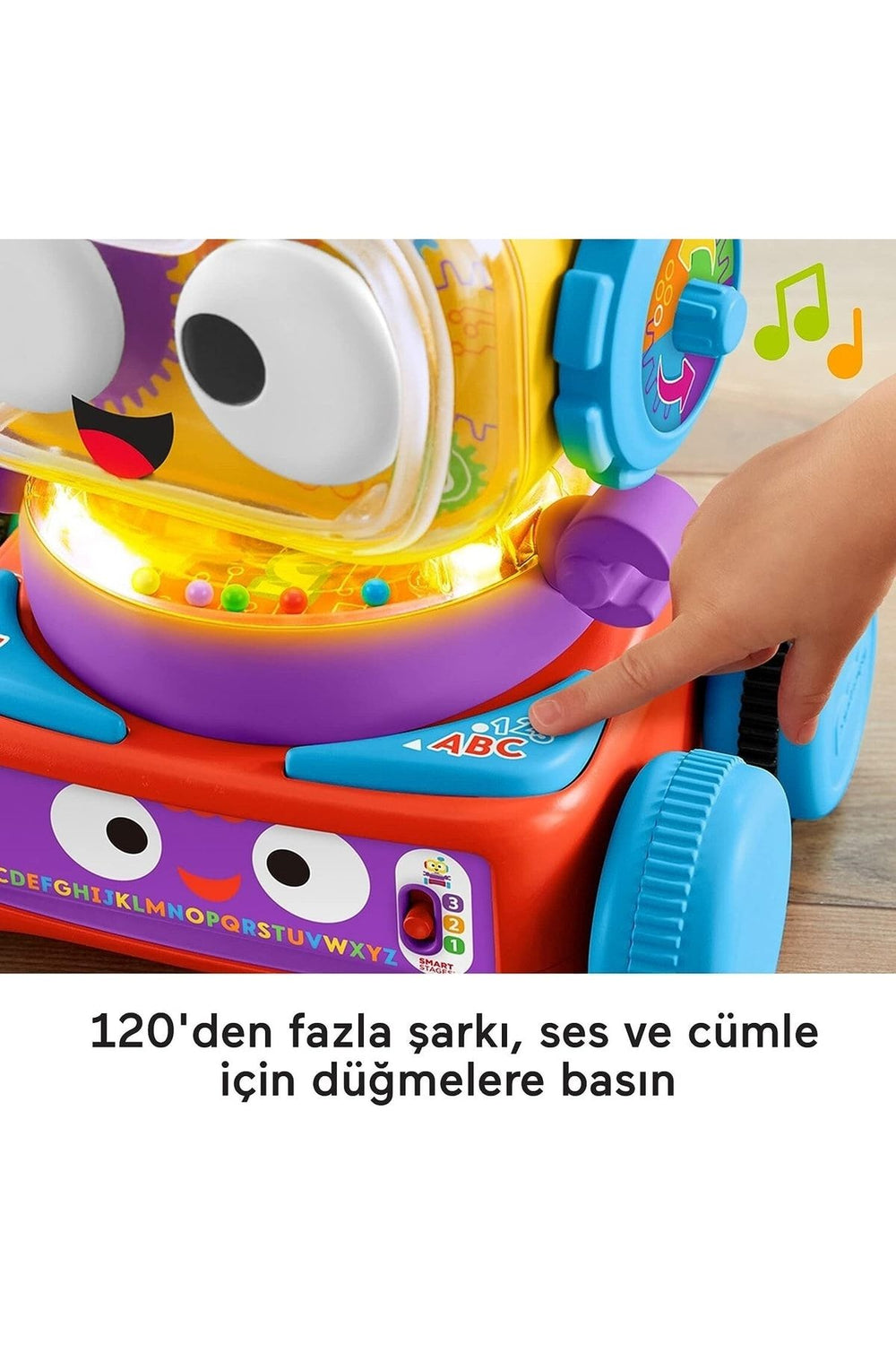 FISHER PRICE 4'ü 1 Arada Eğlenceli Robot (türkçe-ingilizce)
