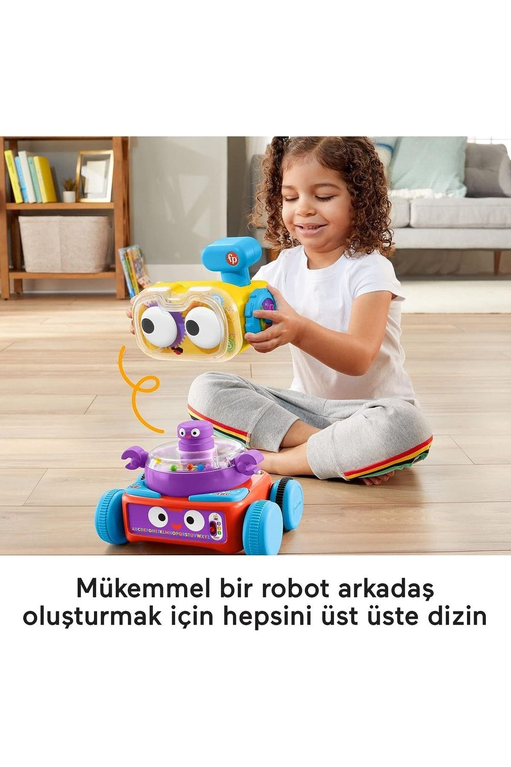 FISHER PRICE 4'ü 1 Arada Eğlenceli Robot (türkçe-ingilizce)