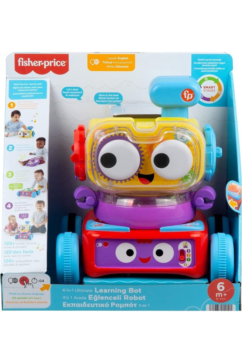 FISHER PRICE 4'ü 1 Arada Eğlenceli Robot (türkçe-ingilizce)