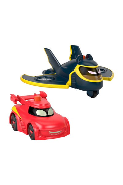 Fisher-Price Batwheels™ Işıklı Yarışçılar, Redbird ve Batwing, 2'li, çocuklar için oyuncaklar HML26