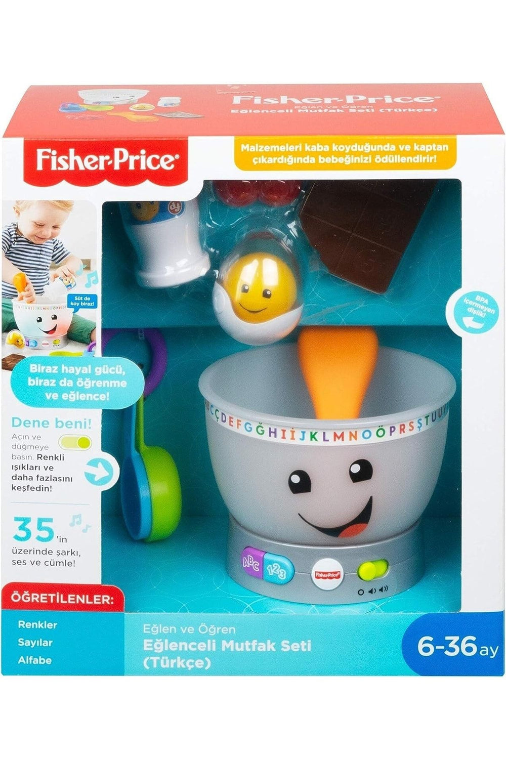 FISHER PRICE Eğlen  Öğren Muk S Türkçe Pişirme Temalı Müzikli Oyun S GMX54
