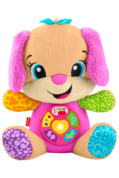 Fisher-Price Eğlen ve Öğren Yaşa Göre Gelişim Köpekçiğin Kız Kardeşi, müzikli, bebek oyuncağı JFD34