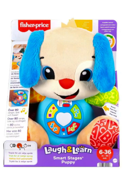 Fisher-Price Eğlen ve Öğren Yaşa Göre Gelişim Köpekçik, birden fazla dilde, bebek oyuncağı JFD25