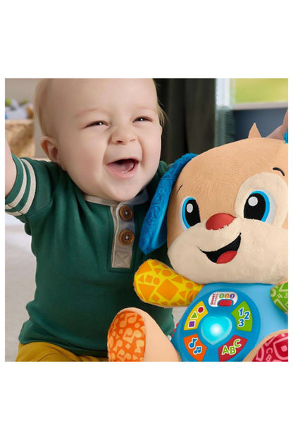 Fisher-Price Eğlen ve Öğren Yaşa Göre Gelişim Köpekçik, birden fazla dilde, bebek oyuncağı JFD25