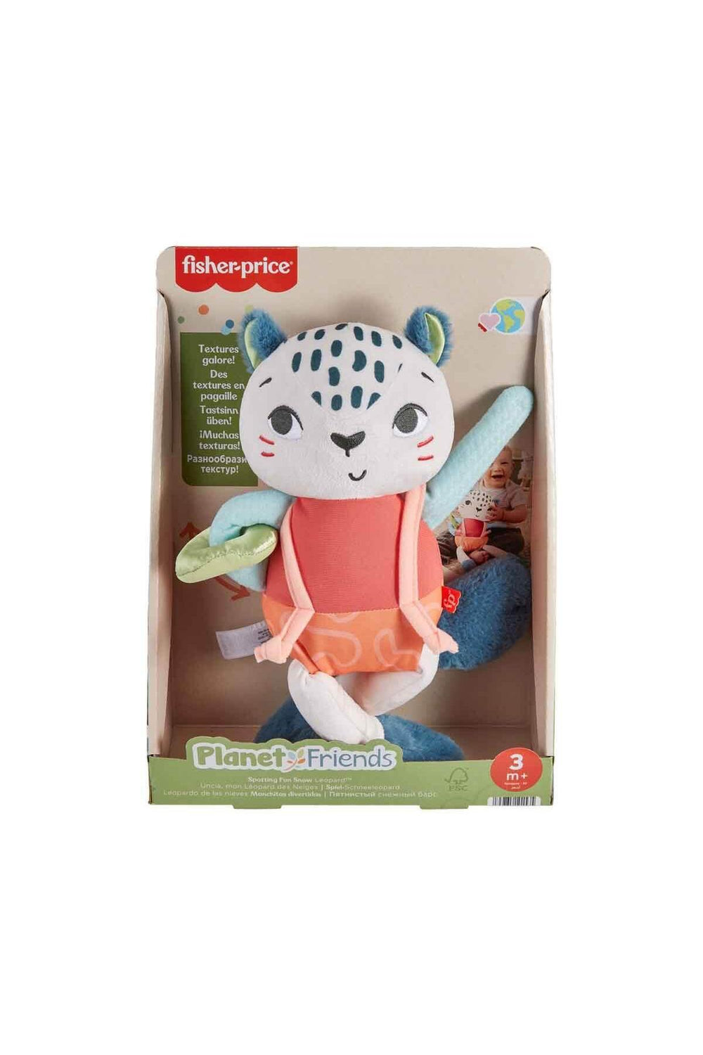 Fisher-Price Eğlenceli Dostum Kar Leoparı™ Fisher-Price Planet Friends, bebekler için oyuncak HKD64