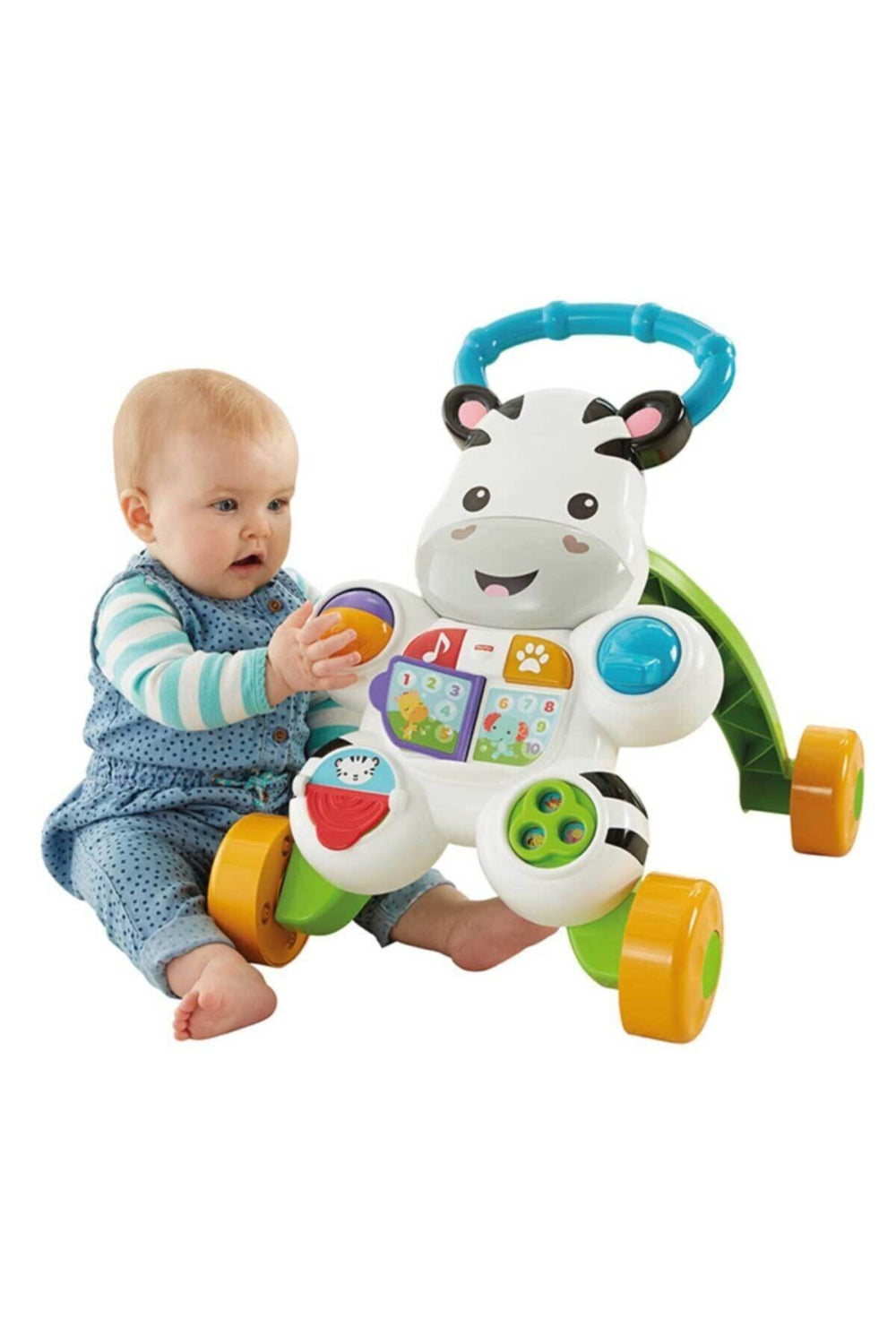 FISHER PRICE Fisher-Price Melodili Zebra Yürüteç Yürüme Yardımcısı DLD80