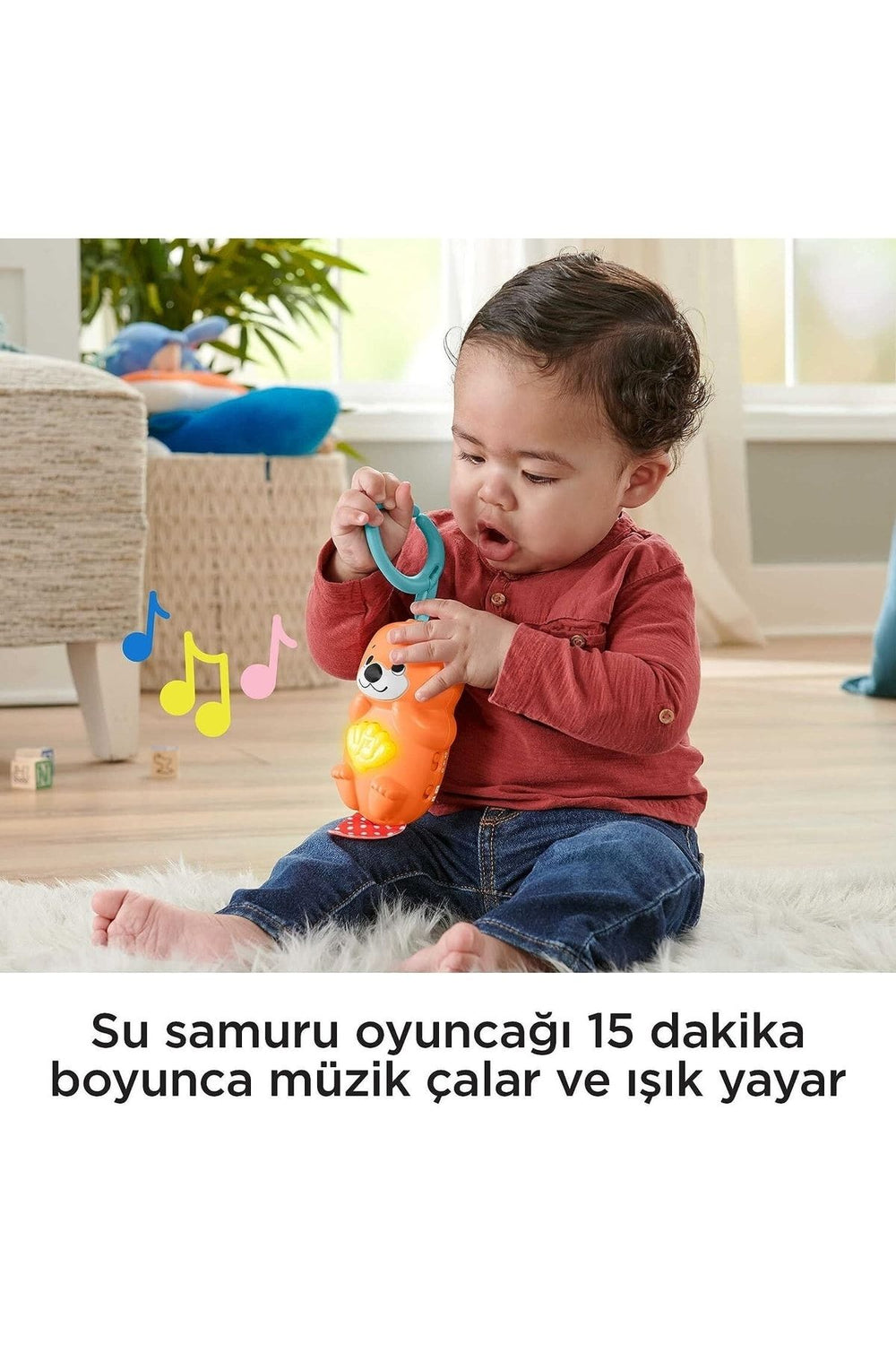 FISHER PRICE Fisher-price, Neşeli Hayvanlar 3ü1 Arada Jimnastik Merkezi Hbp41