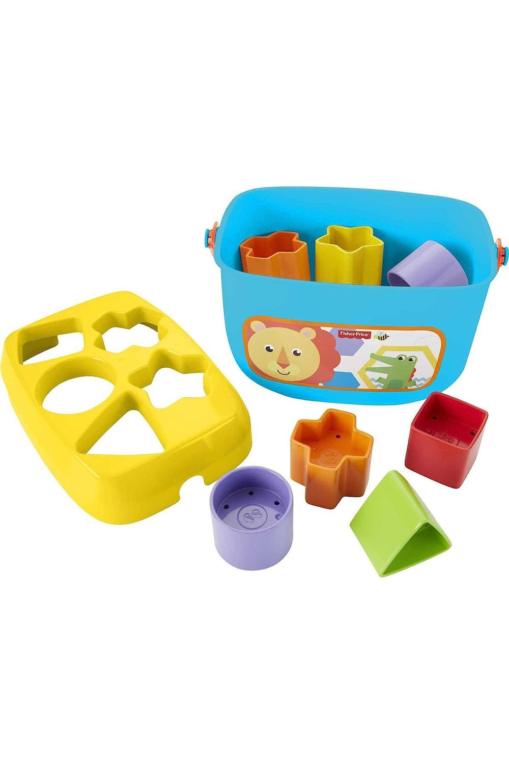 FISHER PRICE Fisher-Price Renkli Bloklar - Kova ve 10 Adet Blok Yerleştirme Oyunu FFC84