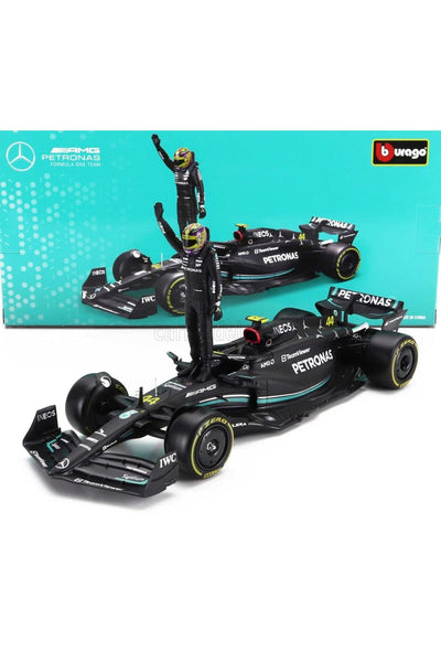Formula 1 Mercedes F1 W14 Lewis Hamilton 1/24 Diecast Model Koleksiyon Araba ve Özel Figür